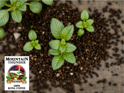 How to use your used Kona Coffee grounds for gardening