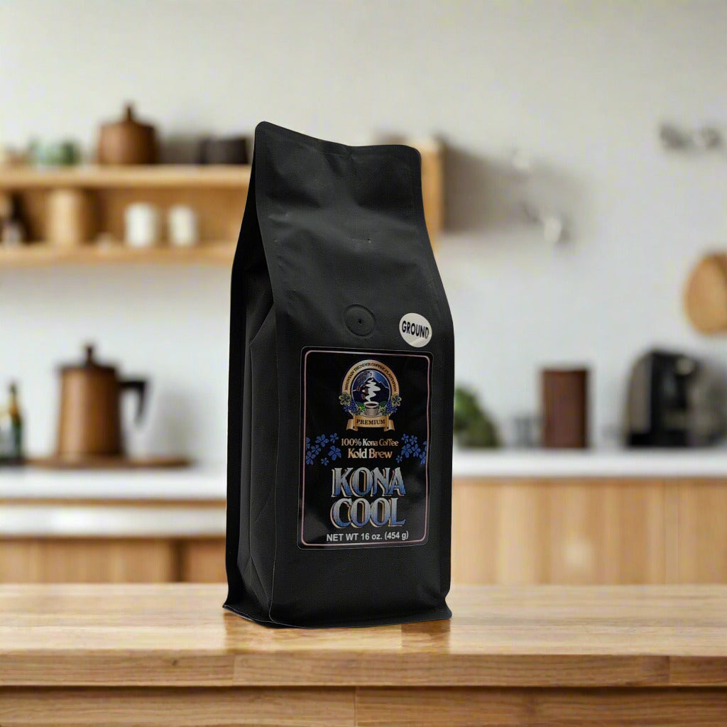 Kona Cool coarse ground 100% Kona coffee 16oz