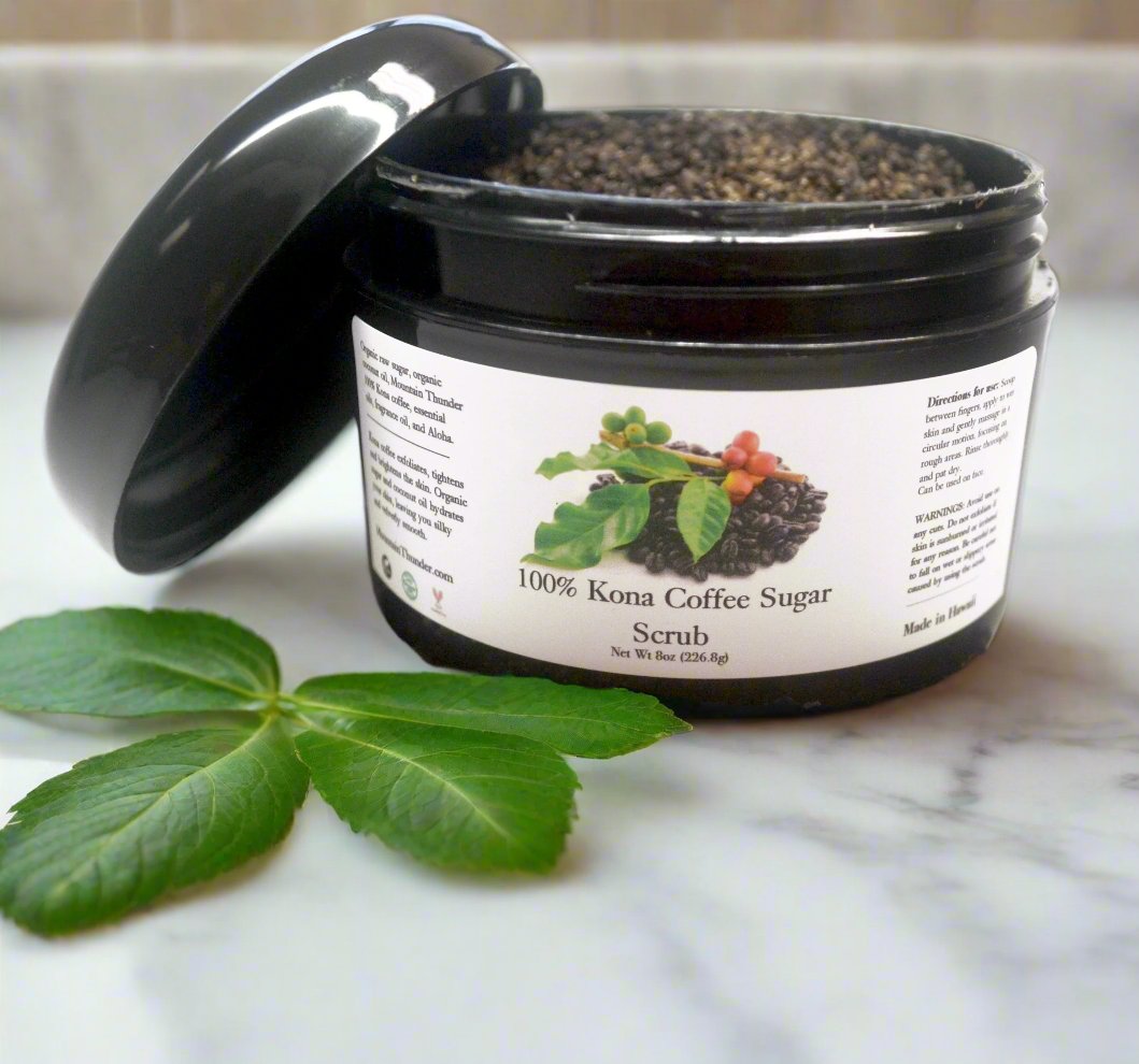 kona coffee sugar scrub