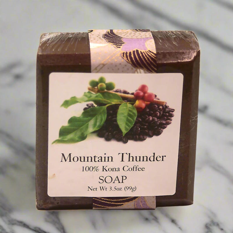 100% kona coffee soap bar 3.5oz