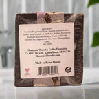 100% kona coffee soap back label 3.5oz cruelty free