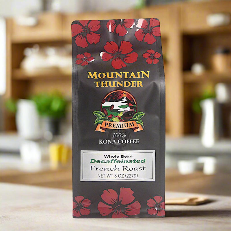 100% Kona Decaf Coffee 8oz – Mountain Thunder Coffee