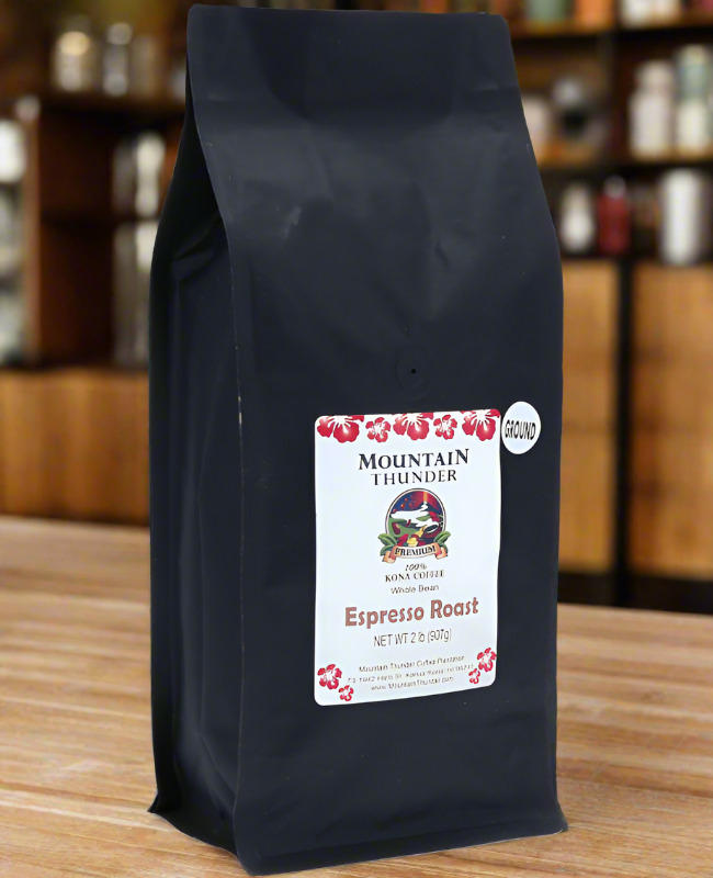 100% kona espresso roast coffee in 2 pound bag