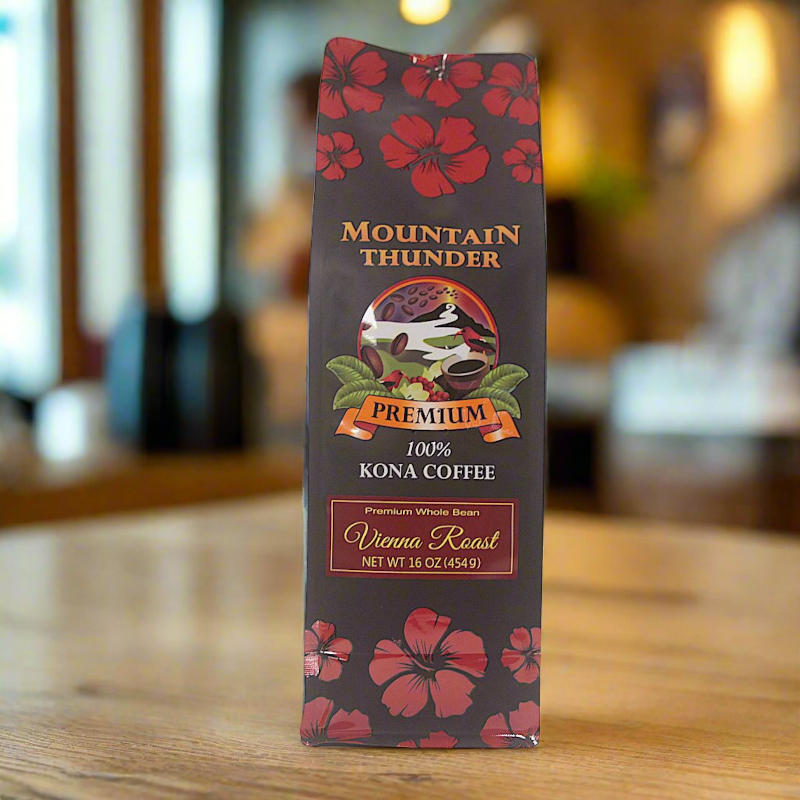 100% Kona Premium Coffee 16oz – Mountain Thunder Coffee