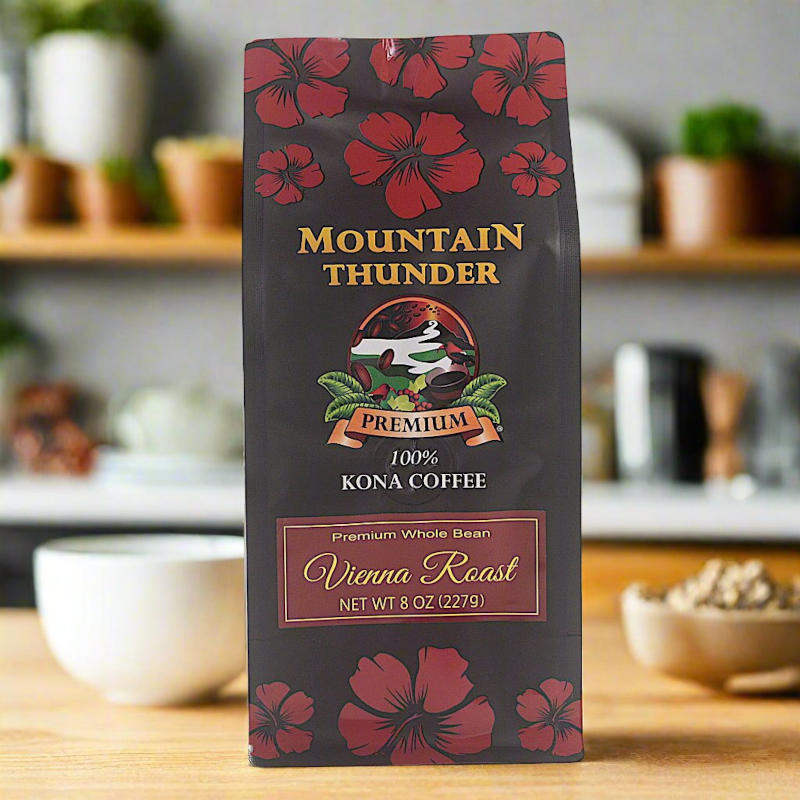 コーヒー Hona Hills Coffee 100% Kona Coffee 8oz 100% Kona Premium Coffee 8oz – Mountain Thunder Coffee