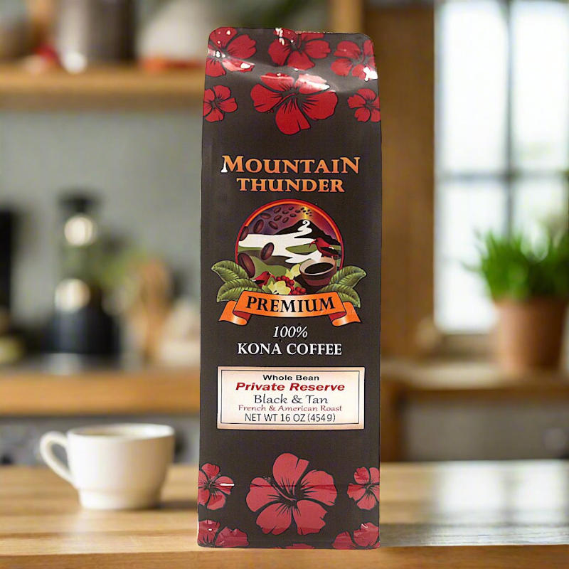 100% Kona Private Reserve Coffee 16oz – Mountain Thunder Coffee