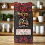 100% Kona Private Reserve Black & Tan roast coffee 8oz bag