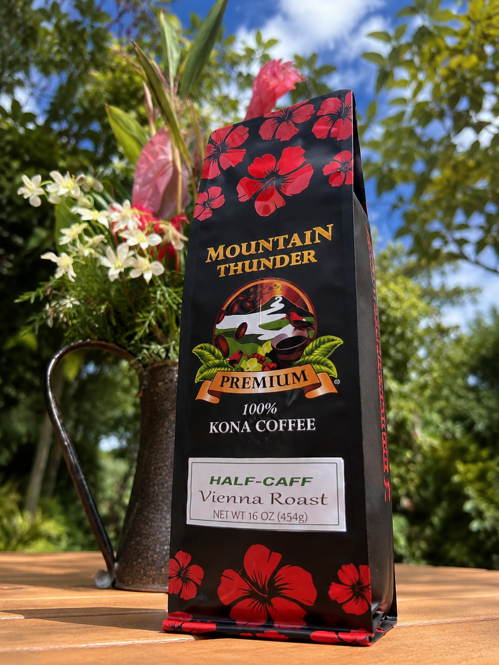 *NEW* 100% Kona Half-Caff Coffee 16oz