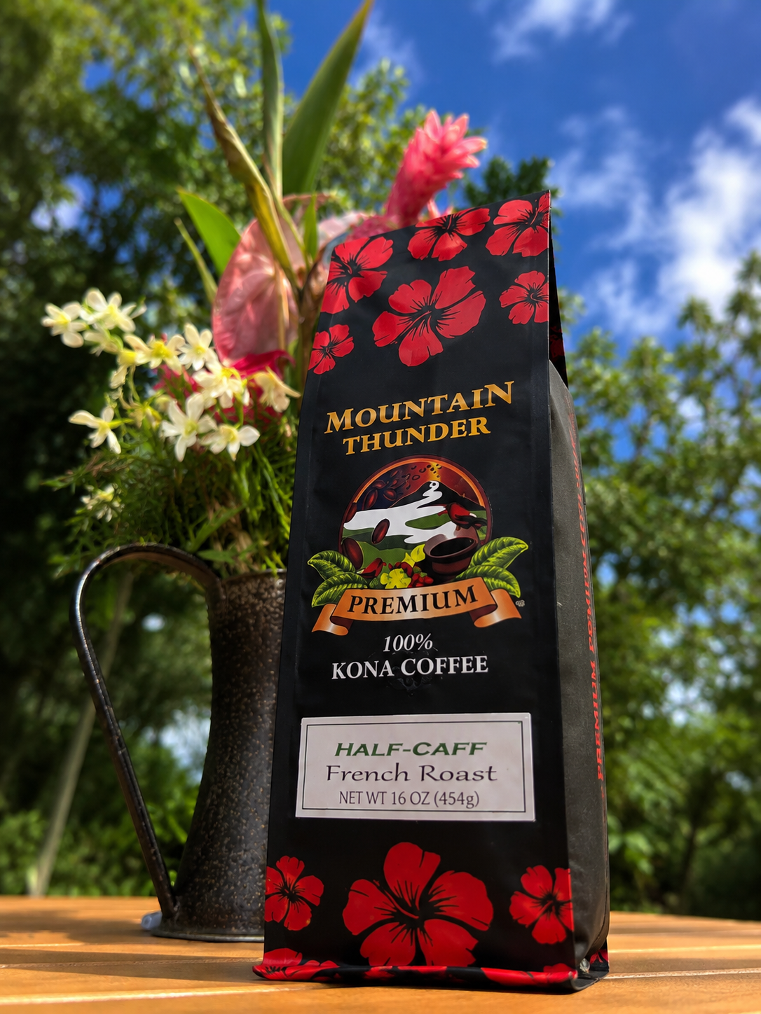 *NEW* 100% Kona Half-Caff Coffee 16oz