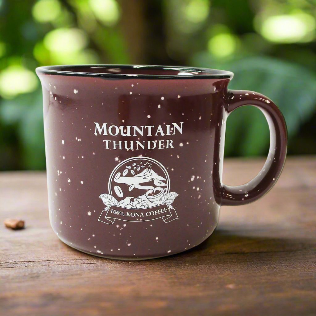 dark brown campfire mug