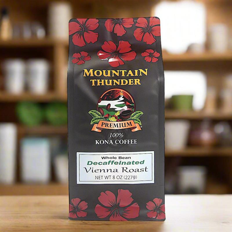 100% Kona Decaf Coffee 8oz – Mountain Thunder Coffee