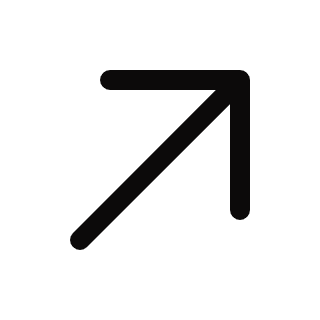 Black rightward arrow symbol on a white background